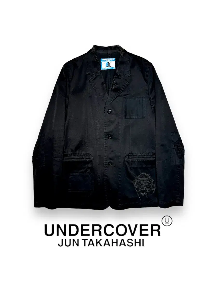 UNDERCOVER 2002 - Grunge Patched Blazer